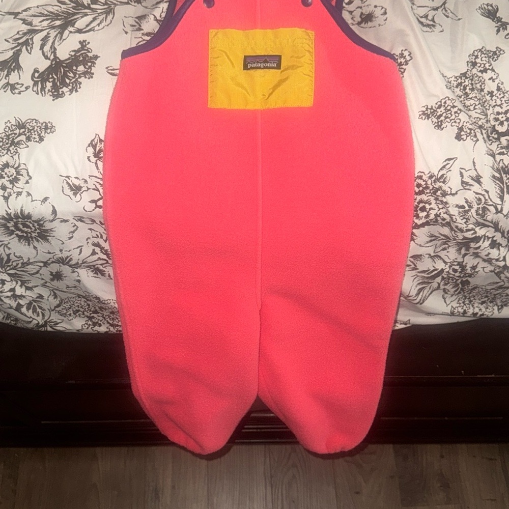Patagonia Pink and Yellow Kids One Piece Bodysuit - Picture 1 of 3